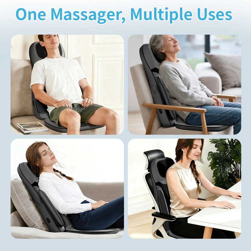Himouta Shiatsu Neck Back Massager With Adjustable Heat Pad