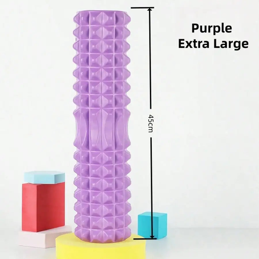 Textured Foam Yoga Roller For Muscle Relaxation And Fitness