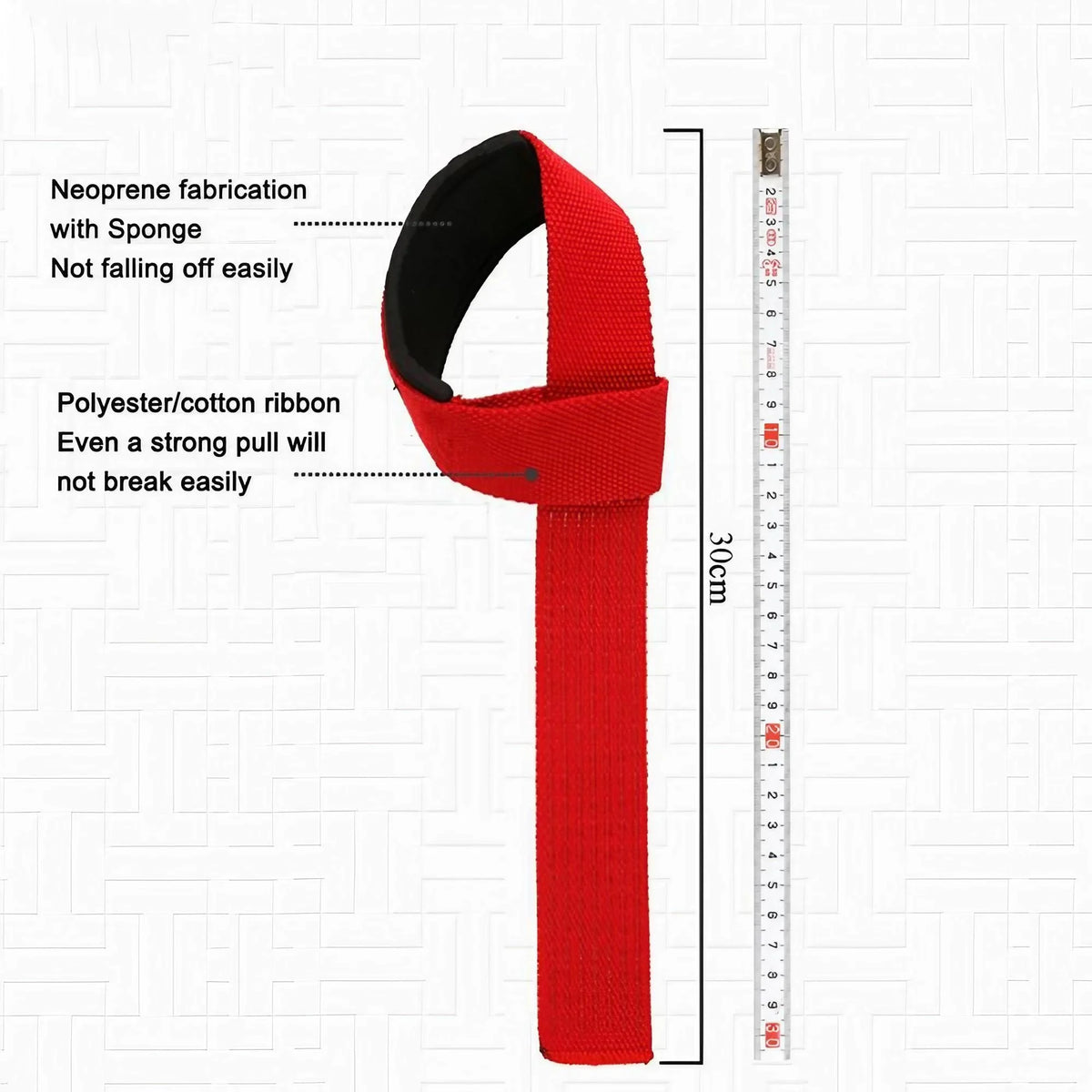 Neoprene Padded Lifting Straps For Weightlifting Gym
