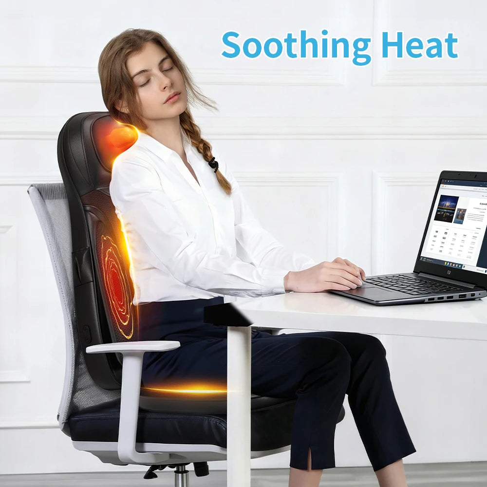 Himouta Shiatsu Neck Back Massager With Adjustable Heat Pad