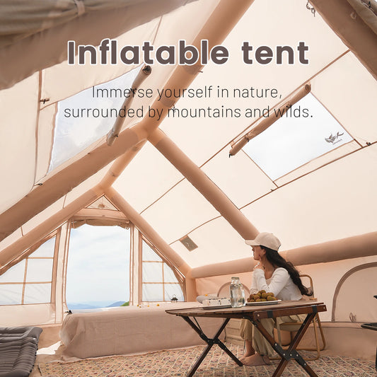 Pakicetus Inflatable Camping Tent With Skylight And Air Pump