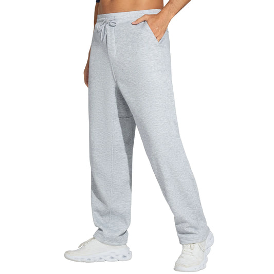The Gym People Mens Baggy Fleece Drawstring Pocket Sweatpants