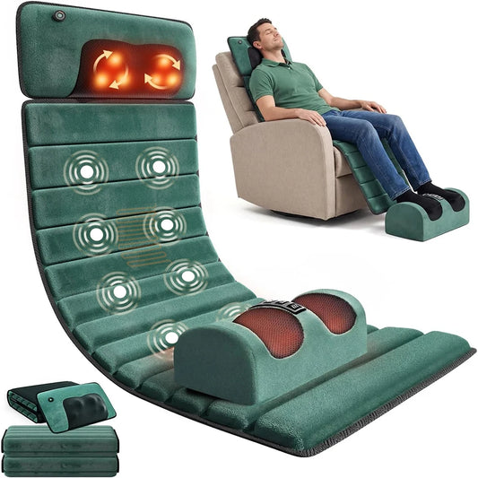HomeMessa Detachable Full Body Vibration Massage Mat with 10 Motors