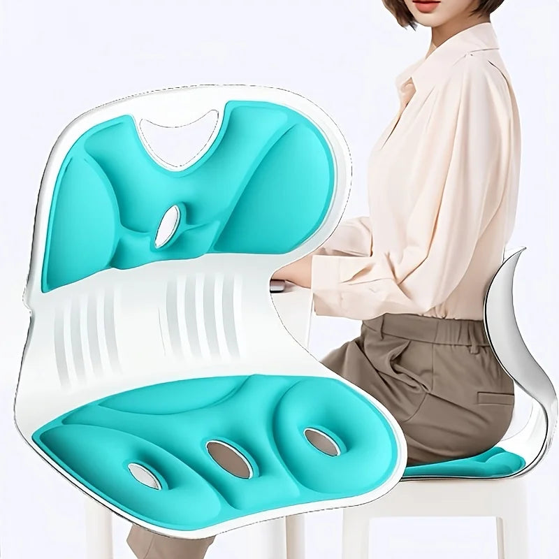 Portable Integrated Backrest Seat Cushion For Office And Travel