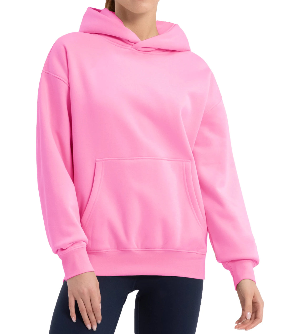 The Gym People Women Oversized Fleece Pullover Hoodie With Pockets
