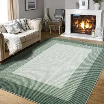 Garvee Abstract Plush Rug for Bedroom and Living Room Decor