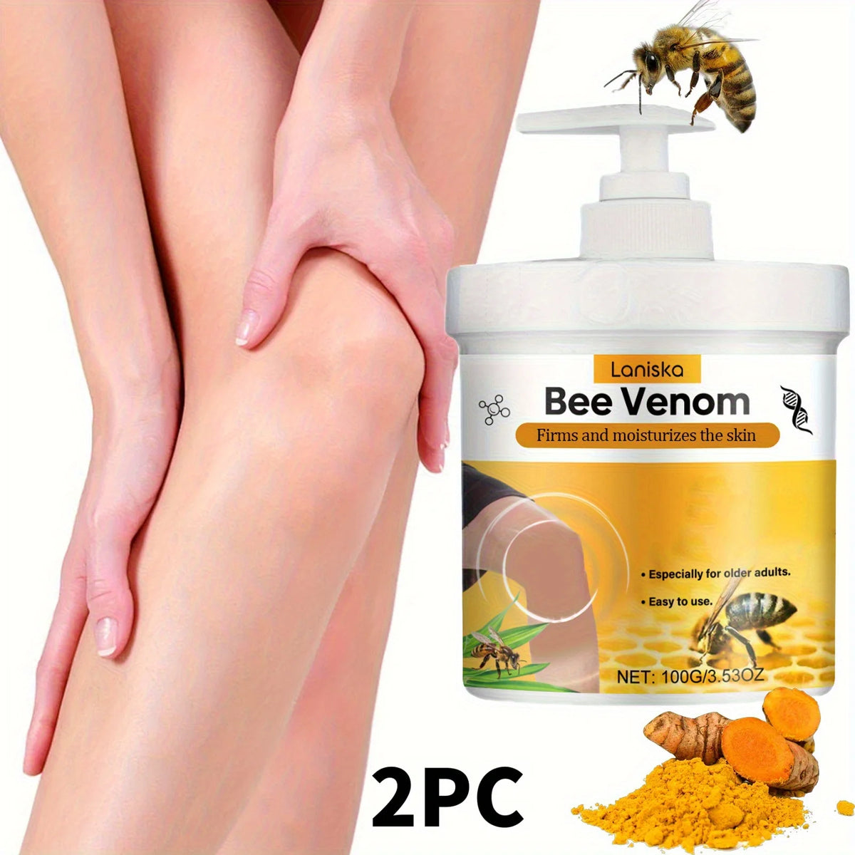 Bee Venom Joint Massage Cream With Turmeric And Arnica