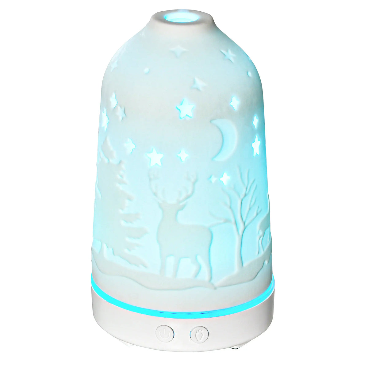 Ultrasonic Aromatherapy Diffuser With Ceramic Top And LED Lights
