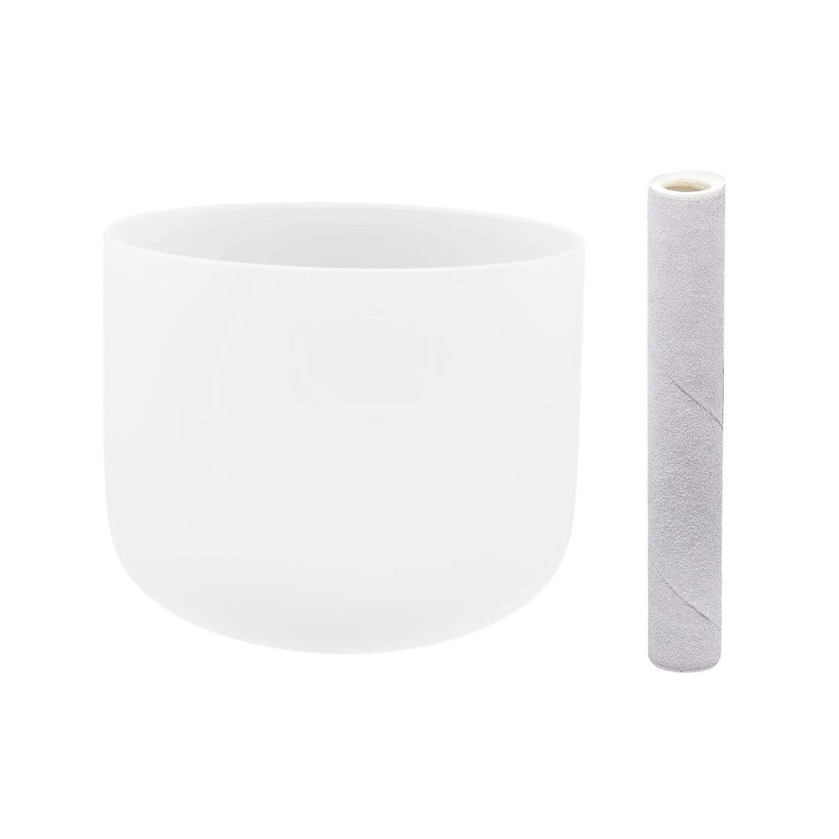 Premium Frosted Quartz Crystal Meditation Singing Bowl With Mallet