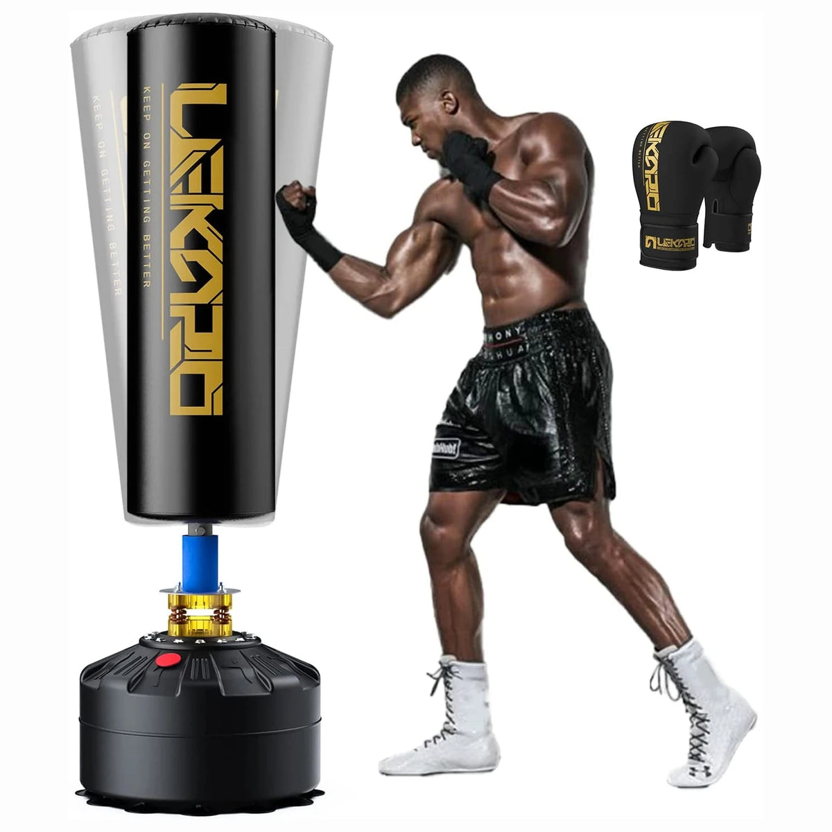 LEKARO Standing Boxing Sandbag With Suction Cup For Home Training