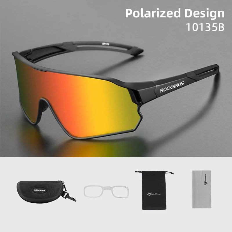 ROCKBROS Polarized UV400 Sports Sunglasses For Cycling And Outdoor Activities