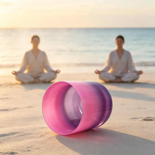 Crystal Singing Bowl For Sound Healing And Yoga Meditation