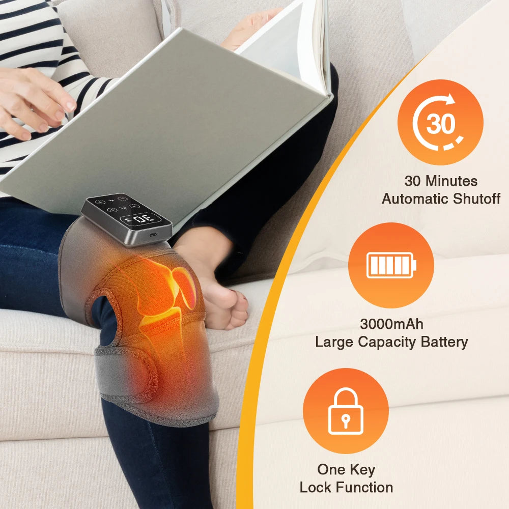 Hailicare Electric Knee Massager Providing Heat And Vibration Relief