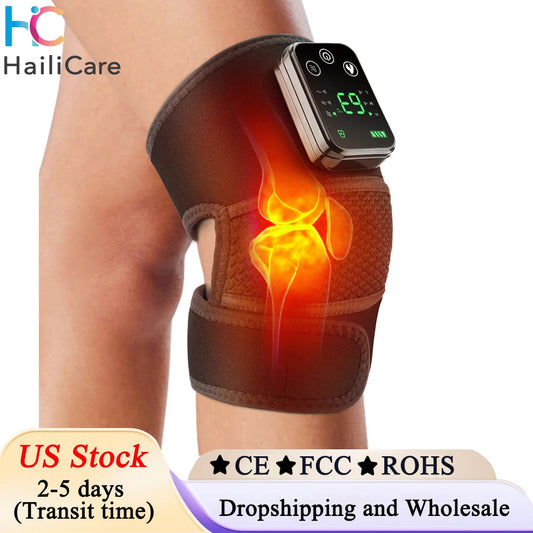 Hailicare Cordless Thermal Knee Shoulder Vibration Heated Massager