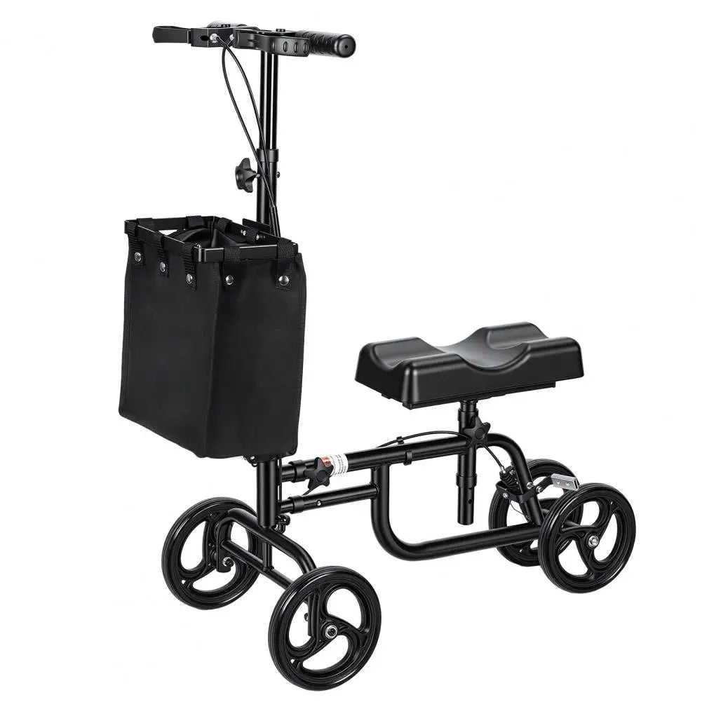 Adjustable All Terrain Knee Scooter With Shock Absorber And Handbrake
