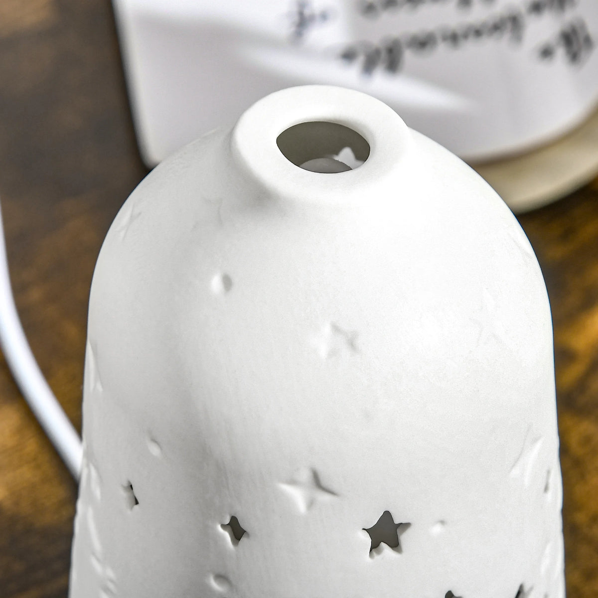 Ultrasonic Aromatherapy Diffuser With Ceramic Top And LED Lights