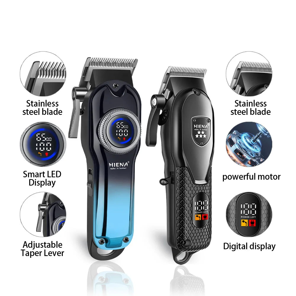 Hiena Professional Cordless Hair Clippers And Trimmer Kit