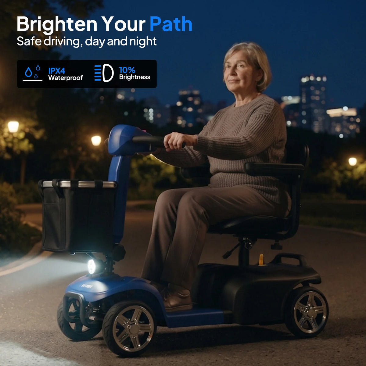 URLIFE Folding Electric Mobility Scooter For Seniors And Adults