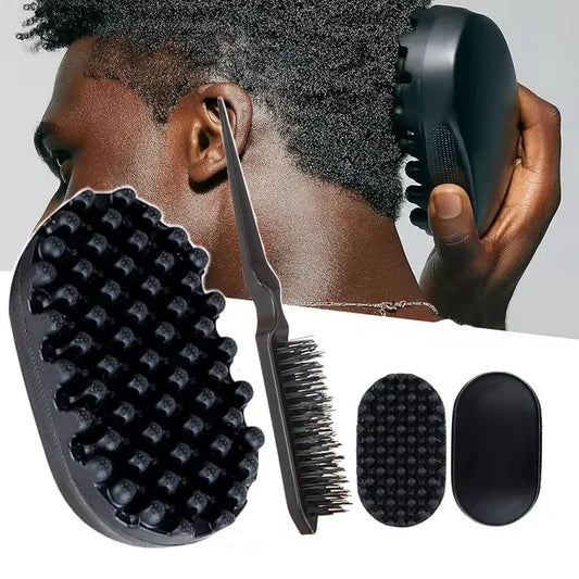 Portable Silicone Curly Hair Brush For Efficient Cleaning