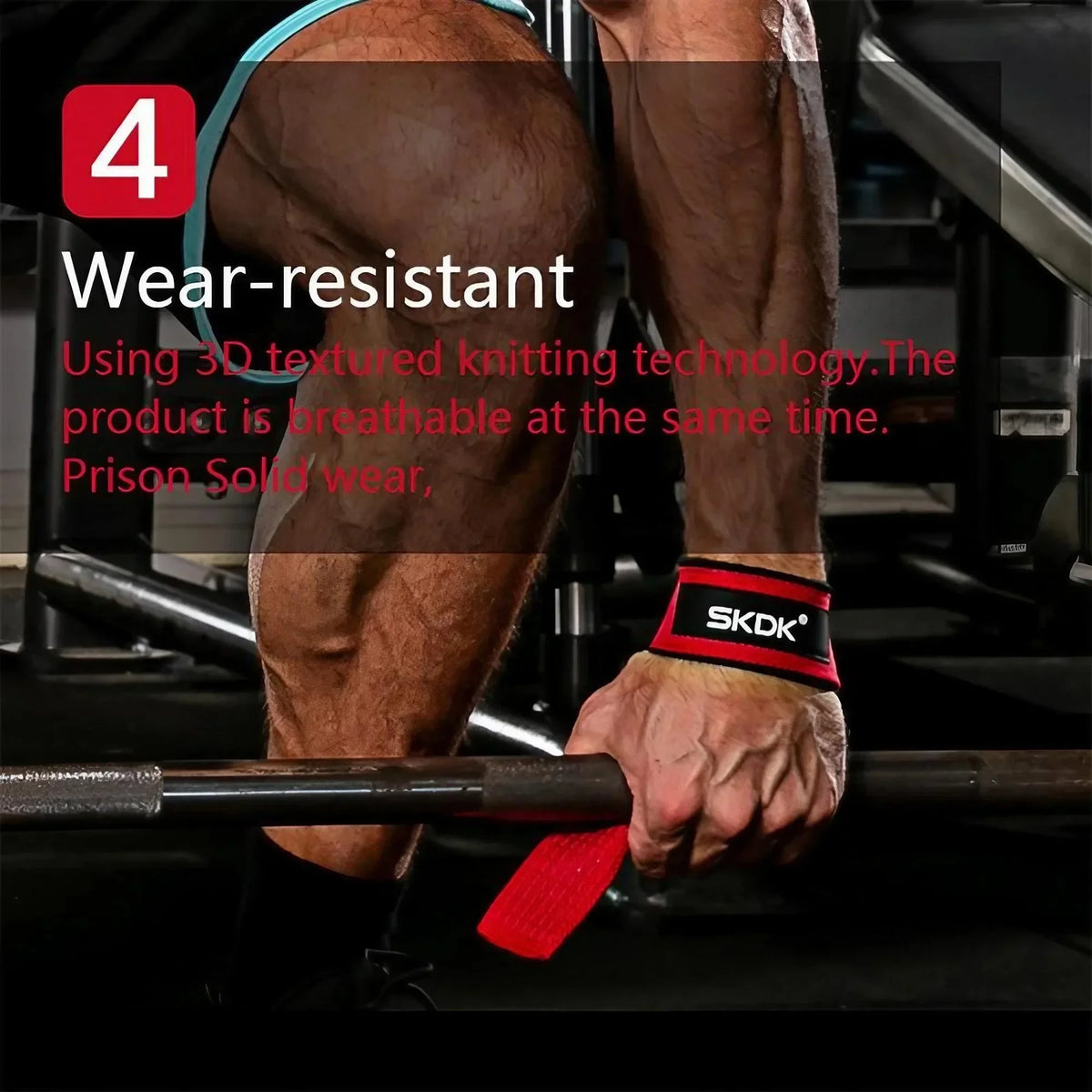 Neoprene Padded Lifting Straps For Weightlifting Gym