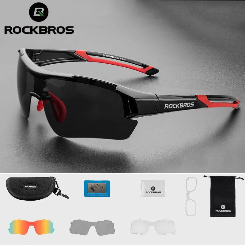 Rockbros Polarized Cycling Sunglasses With Uv Protection And Replaceable Frame
