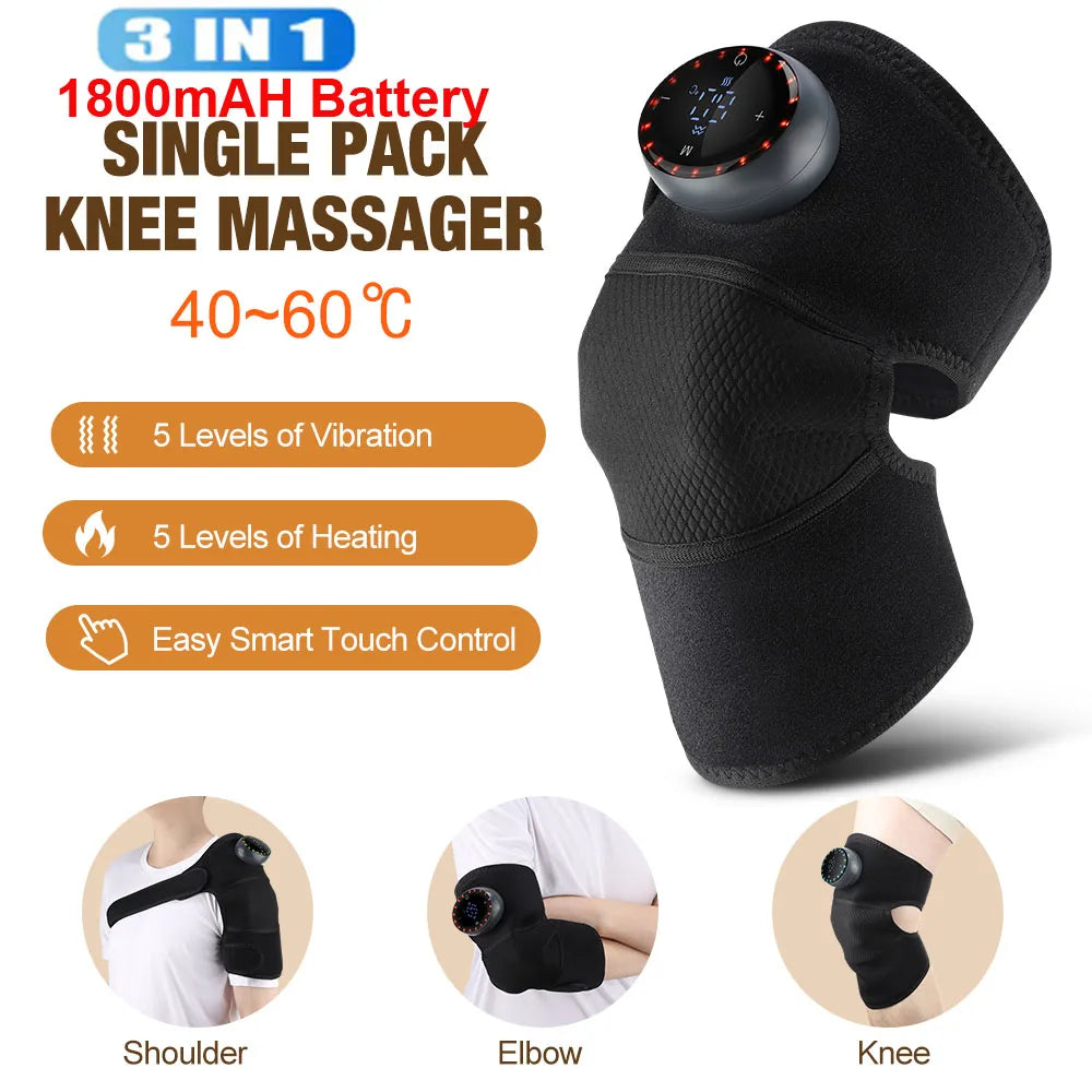 Hailicare Electric Knee Massager Providing Heat And Vibration Relief