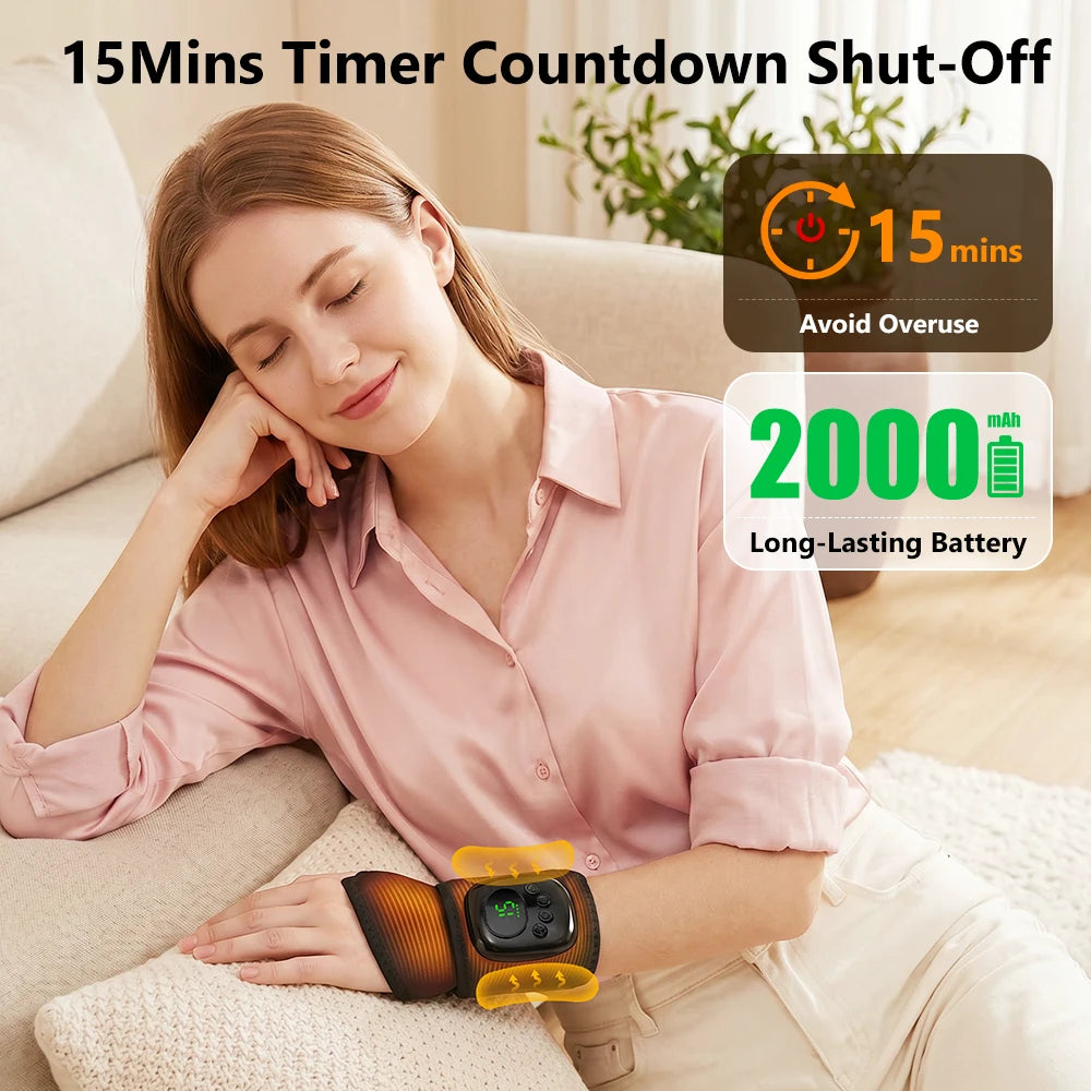 Hailicare Rechargeable Air Compression Wrist Massager For Relief