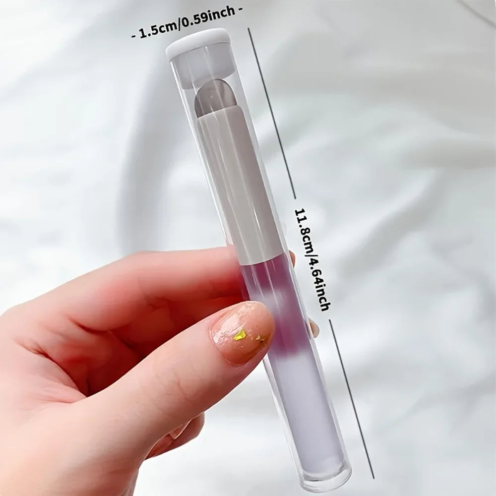 Silicone Nail Art Brush Round Head Gel Cuticle Care Tool