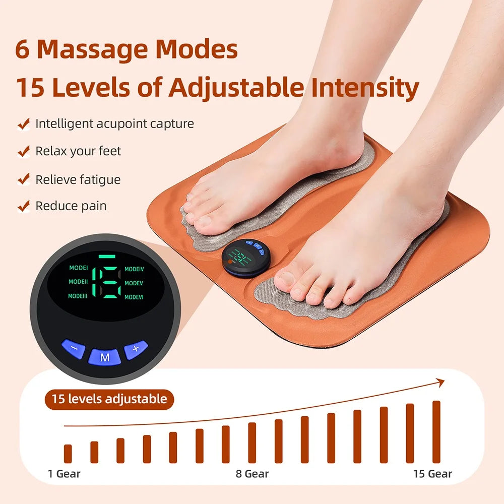Foreverlily Electric Foot Massager Pad With Remote And Six Modes