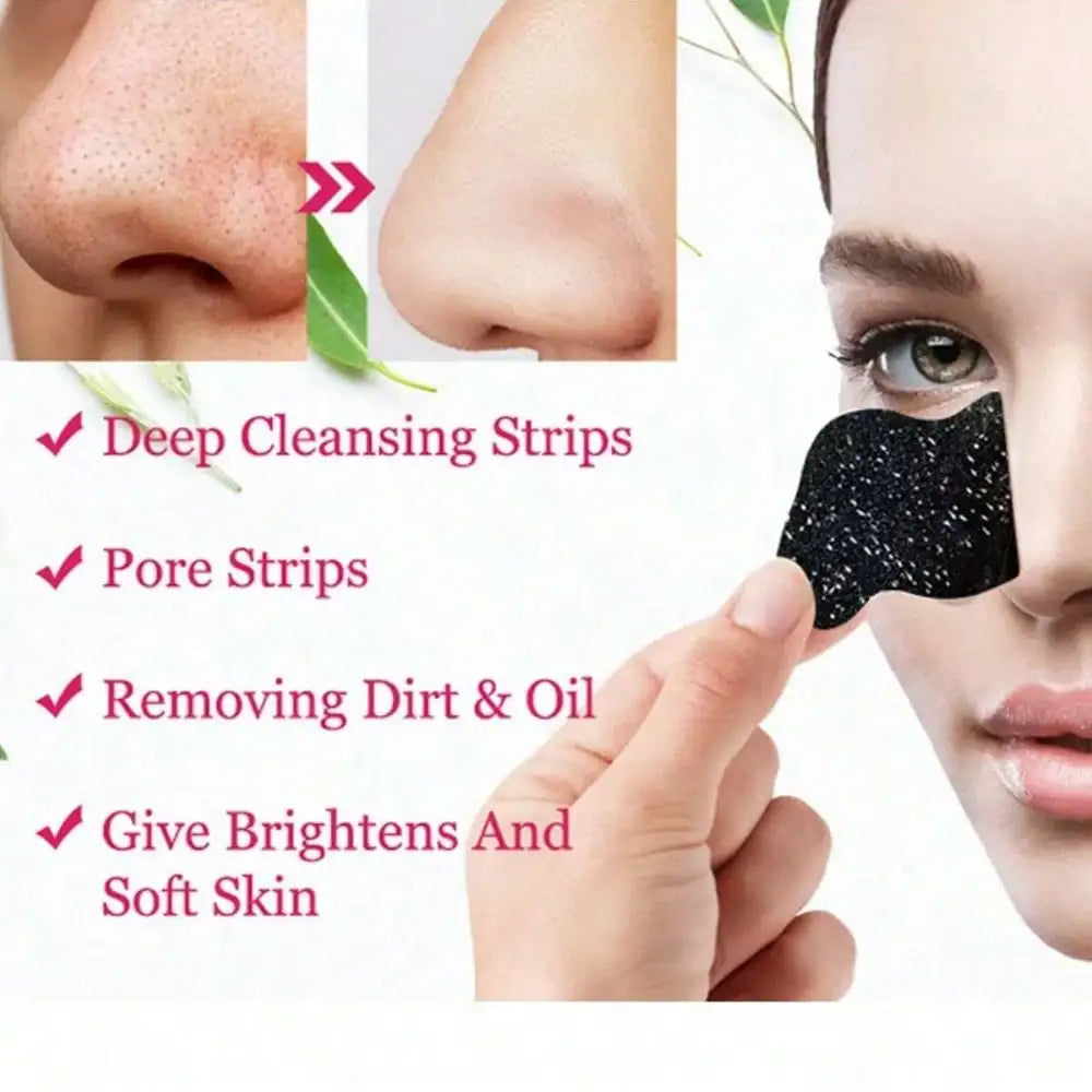 Alcohol Free Blackhead Remover Nose Strips For Deep Pore Cleansing