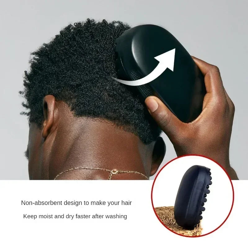 Portable Silicone Curly Hair Brush For Efficient Cleaning