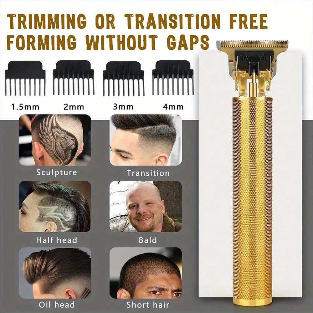 Rechargeable Electric Hair Clipper With Adjustable Telescopic Guard