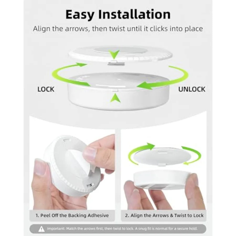 Smart Wireless Touch LED Puck Lights For Under Cabinets
