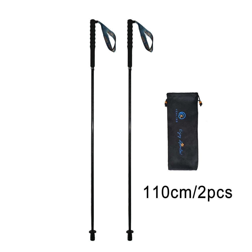 Okhealing Ultralight Foldable Carbon Fiber Trekking Poles