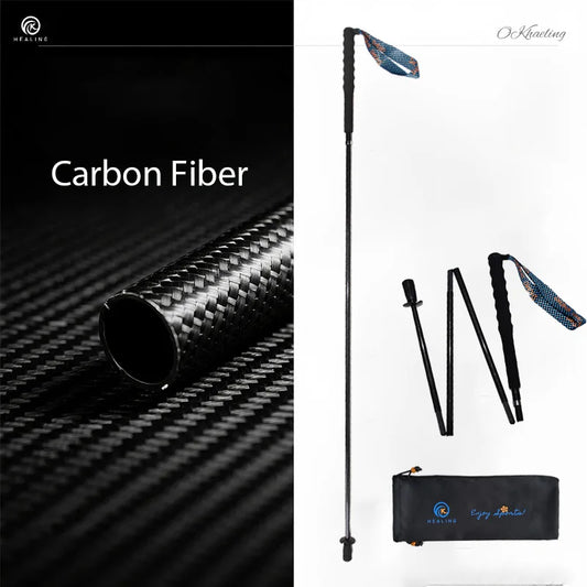 Okhealing Ultralight Foldable Carbon Fiber Trekking Poles