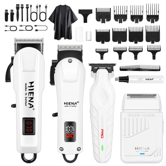 Hiena Rechargeable Electric Hair Clippers And Nose Ear Trimmer