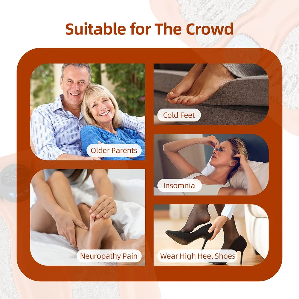 Foreverlily Electric Foot Massager Pad With Remote And Six Modes