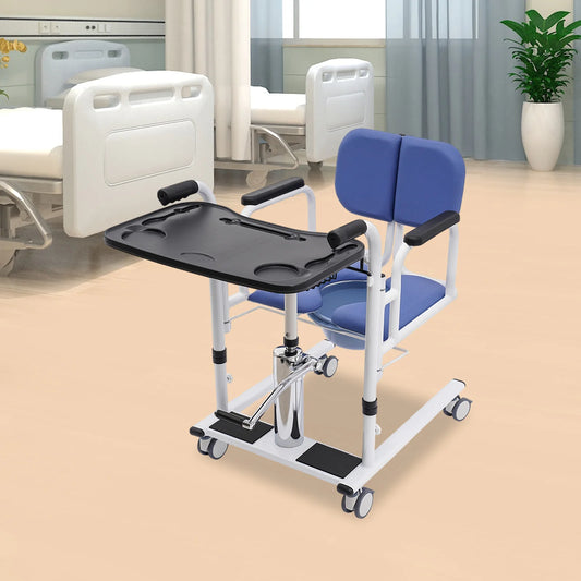 Hydraulic Patient Transfer Chair For Medical Assistive Mobility Care