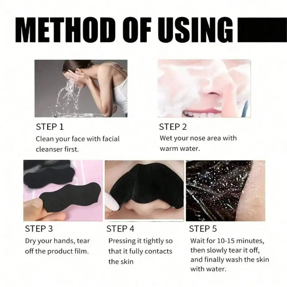 Alcohol Free Blackhead Remover Nose Strips For Deep Pore Cleansing