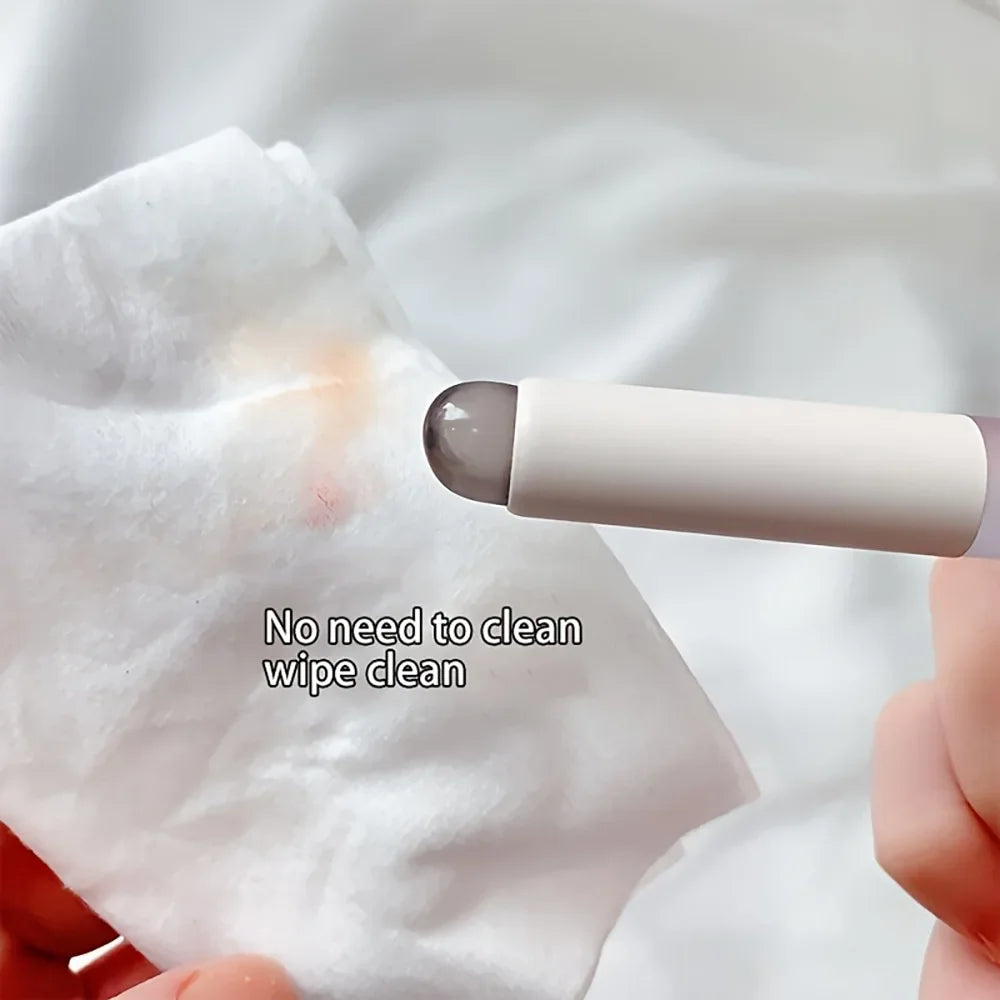 Silicone Nail Art Brush Round Head Gel Cuticle Care Tool