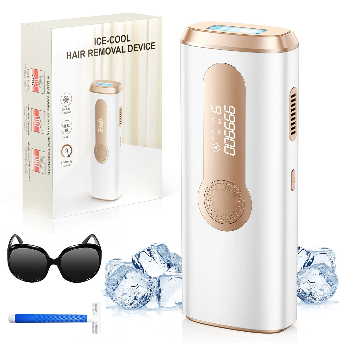 Totmizby Painless IPL Hair Removal Epilator For Face And Body