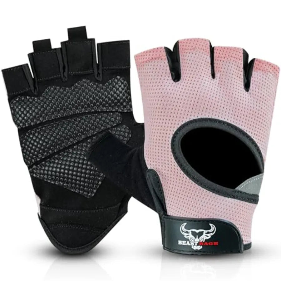 Fingerless Weight Lifting Gloves With Padded Palms And Breathable Design