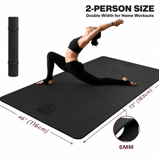 Hapbear Premium Dual Sided Non Slip TPE Fitness Mat