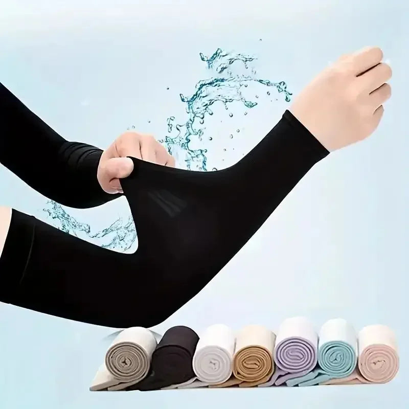 Sun Protection Cooling Arm Sleeves For Cycling And Outdoor Sports