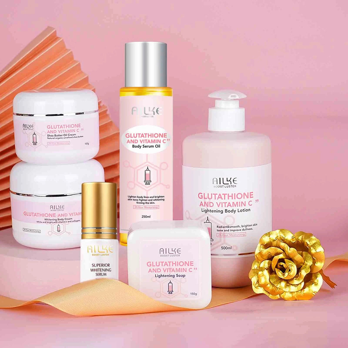 Ailke Glutathione Vitamin C Complete Body Whitening Kit