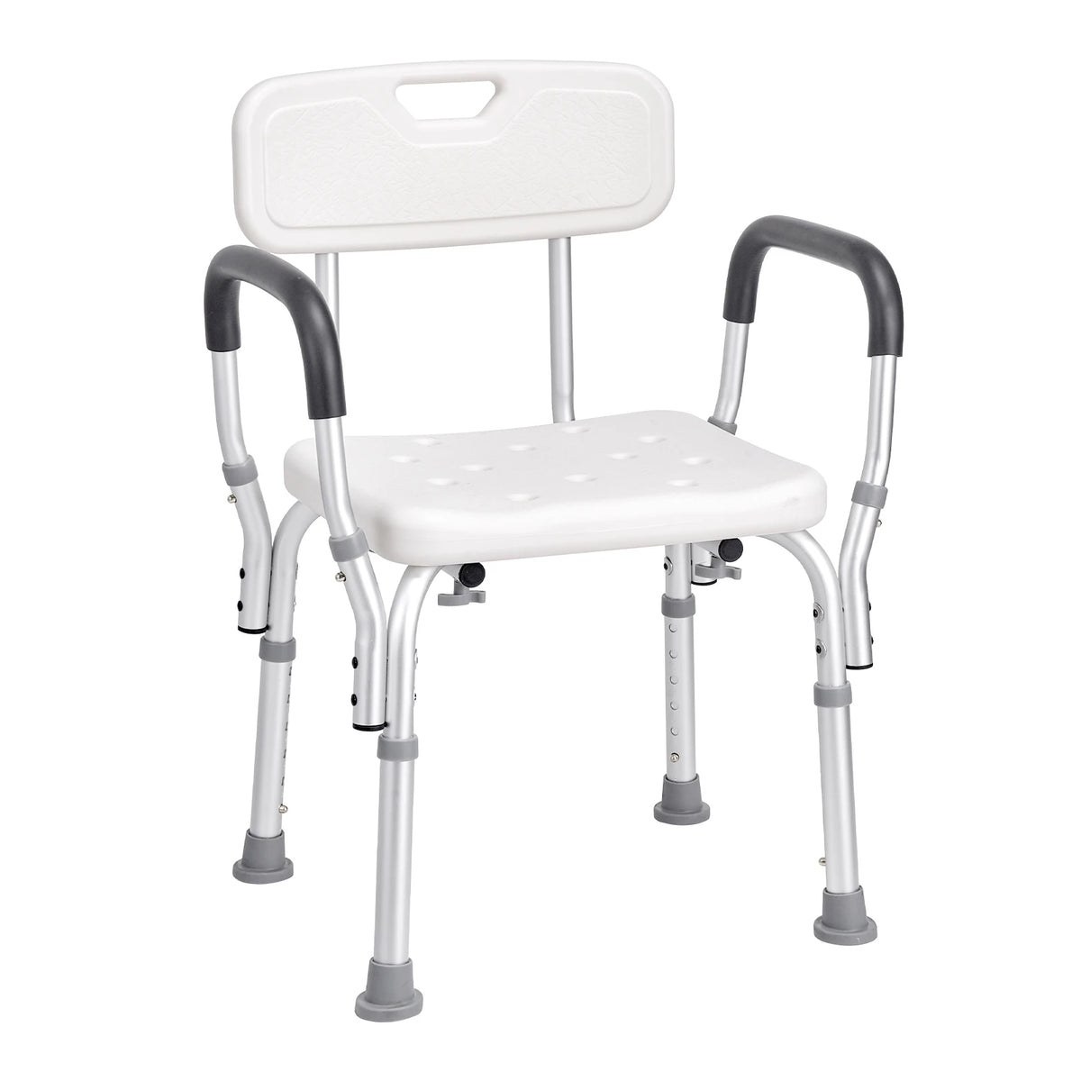 Adjustable Shower Chair With Back And Non Slip Bath Seat