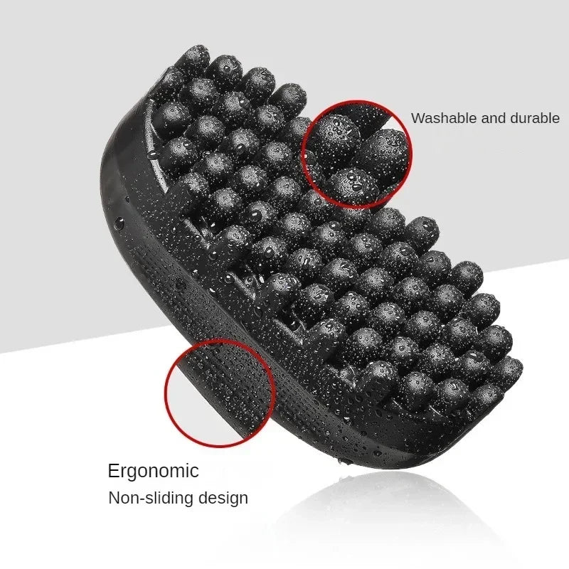 Portable Silicone Curly Hair Brush For Efficient Cleaning