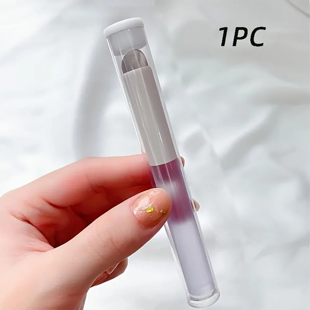 Silicone Nail Art Brush Round Head Gel Cuticle Care Tool