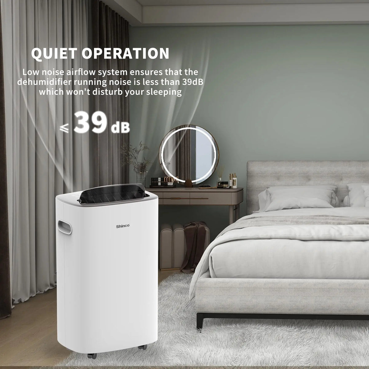 Shinco 86 Pint Dehumidifier For Home And Basement Auto Drain