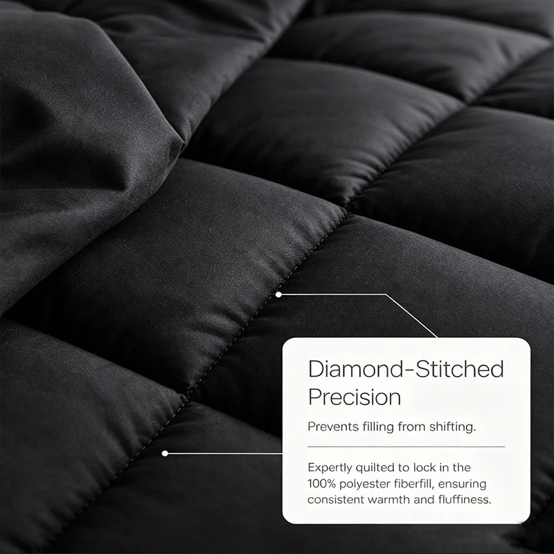 easYum 7-Piece Bedding Set Twin Full Queen King Comforter Sheet